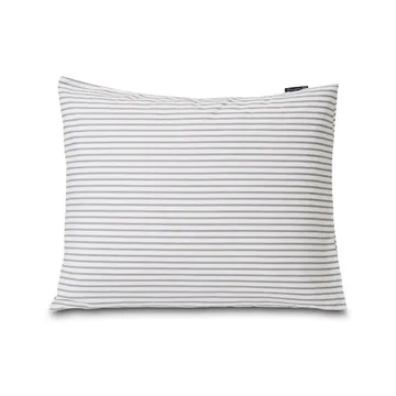 Lexington Striped örngott tencel 50x60 cm - White-steel blue - Lexington