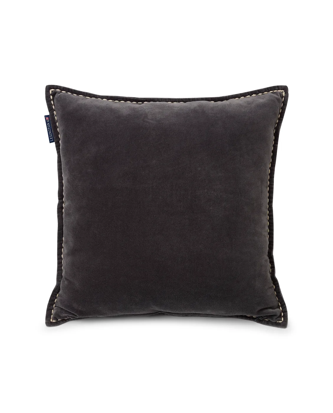 Logo Message Velvet kuddfodral 50x50 cm, Gray Lexington