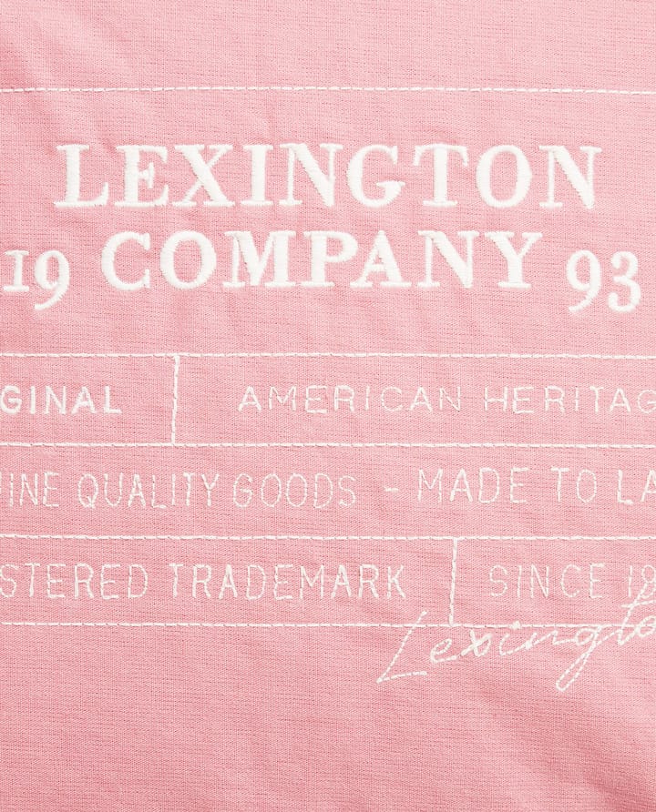 Logo Organic Cotton Canvas kuddfodral 50x50 cm - Pink - Lexington