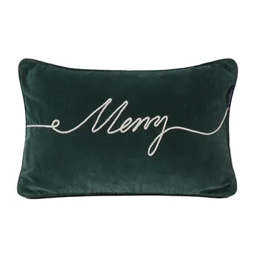 Merry Cotton Velvet kudde 30x50 cm - Green - Lexington