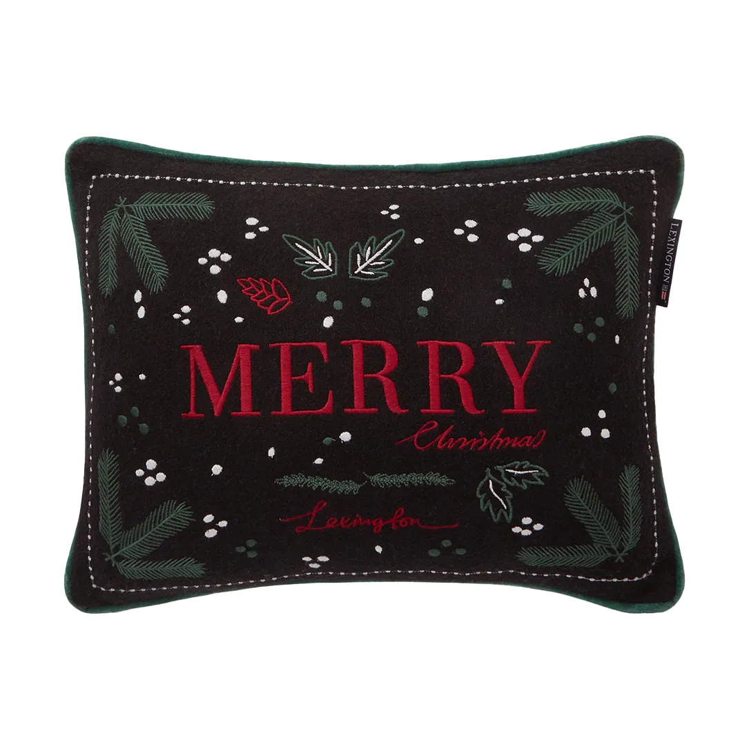 Lexington Merry wool mix kudde 30x40 cm Mörkgrå