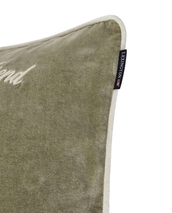 My Best Friend Velvet kuddfodral 50x50 cm, Olive Lexington