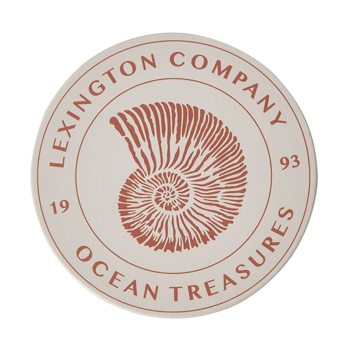 Ocean Treasures glasunderlägg Ø9,5 cm 6-pack, Blue Lexington