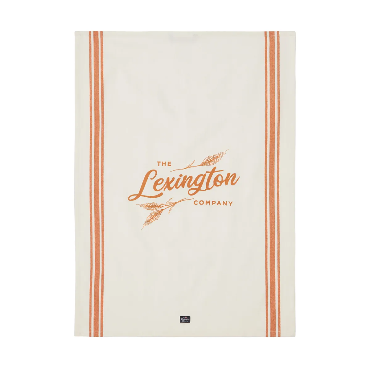 Lexington Organic Cotton kökshandduk 50x70 cm White-orange