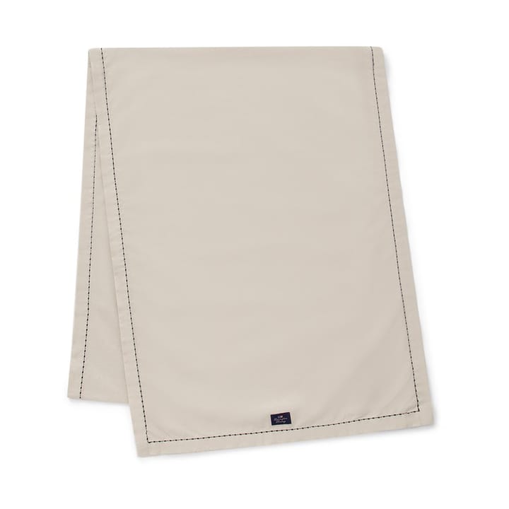 Organic Cotton Oxford löpare stitches 50x250 cm, Beige Lexington
