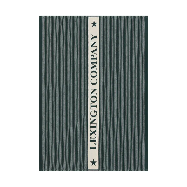 Organic Cotton Terry kökshandduk 50x70 cm - Green-Light beige - Lexington
