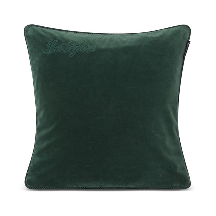 Organic Cotton Velvet kuddfodral 50x50 cm - Green - Lexington