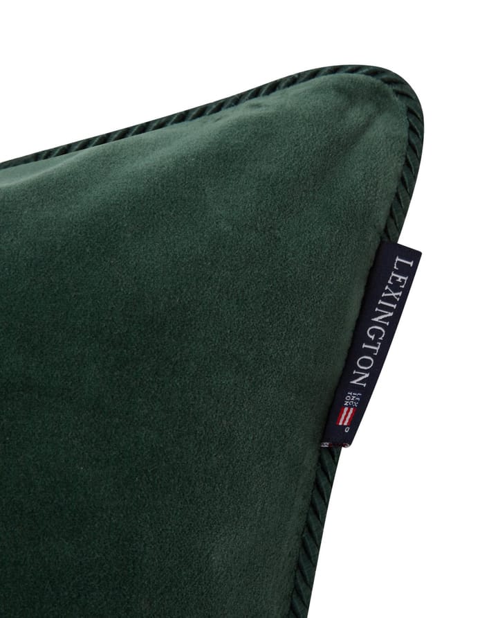 Organic Cotton Velvet kuddfodral 50x50 cm - Green - Lexington