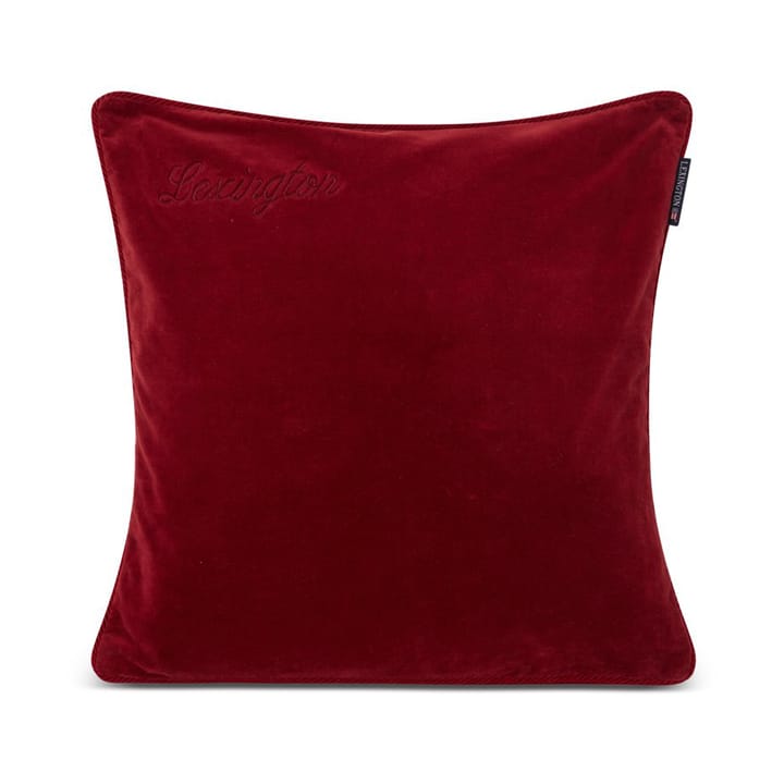 Organic Cotton Velvet kuddfodral 50x50 cm - Red - Lexington