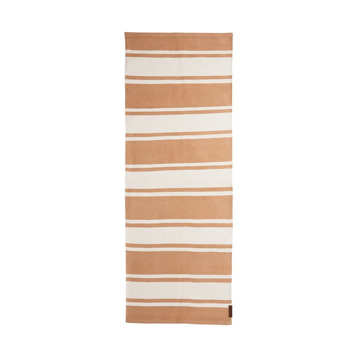 Organic Striped Cotton gångmatta 70x130 cm - Beige-white - Lexington