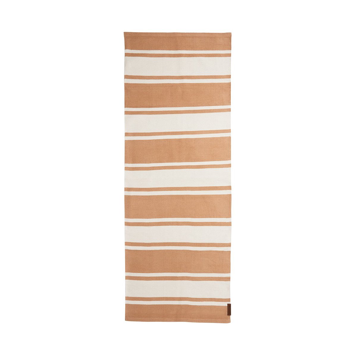 Lexington Organic Striped Cotton gångmatta 70x130 cm Beige-white