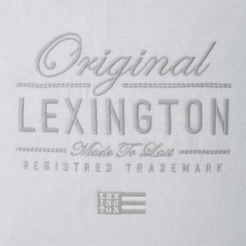 Original Logo Herringbone kuddfodral 50x50 cm - Ljusgrå-vit - Lexington
