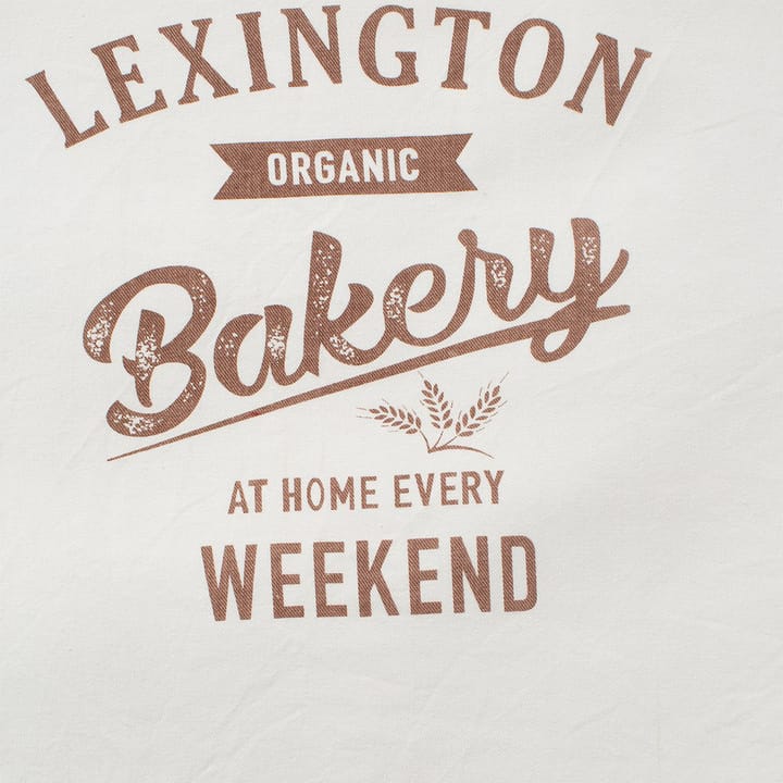 Printed Cotton Twill kökshandduk 50x70 cm - Off white-brun - Lexington