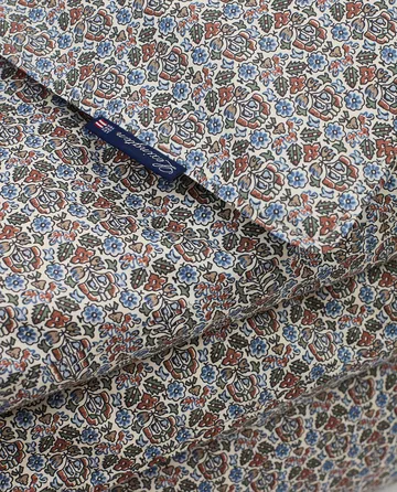 Printed flowers bomull påslakan 220x220 cm - Beige Multi - Lexington