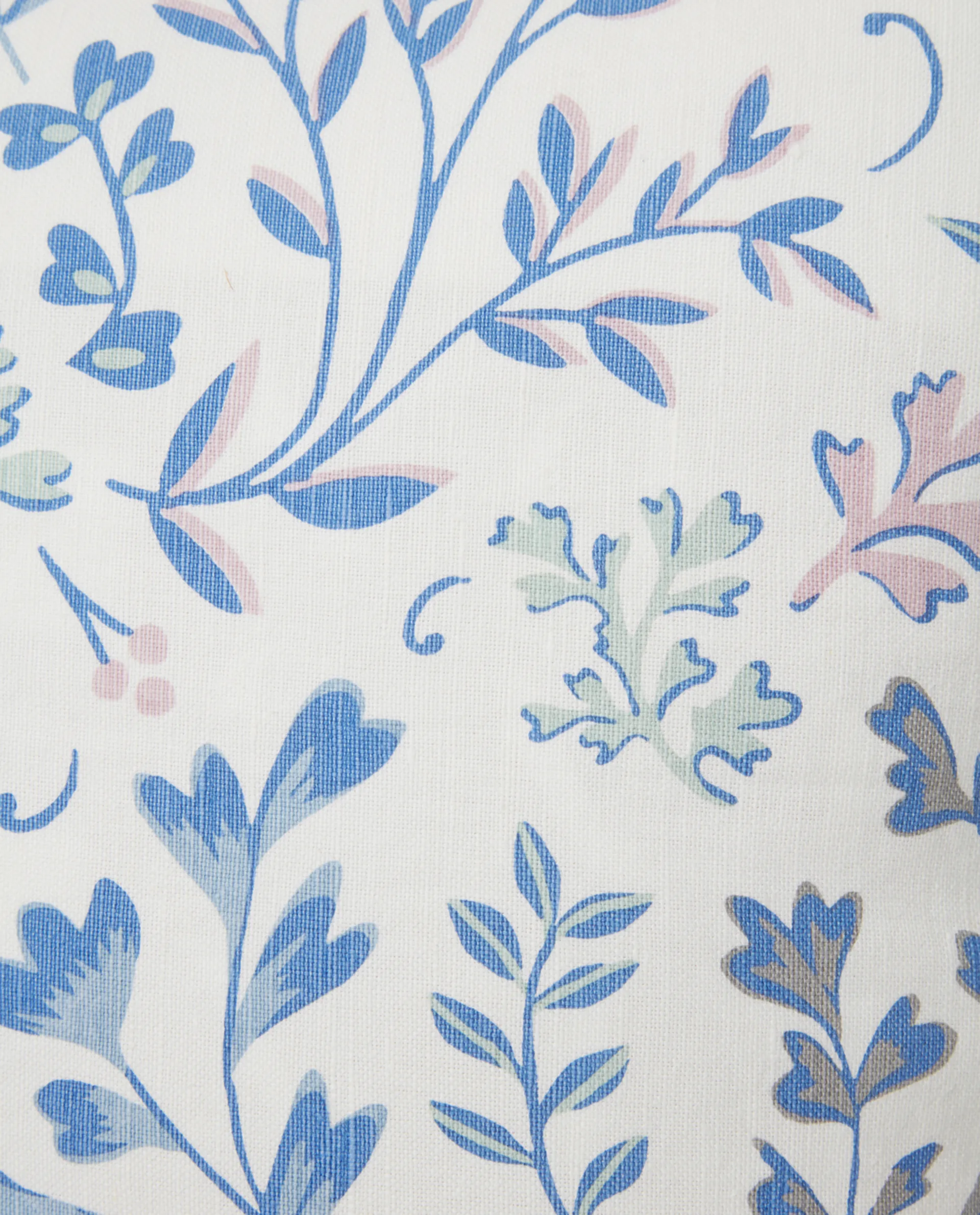 Printed Flowers kuddfodral 50x50 cm, Blå Lexington