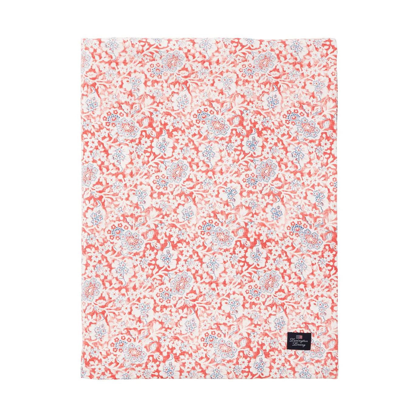 Printed Flowers Recycled Cotton bordsduk 150x250 cm, Coral Lexington
