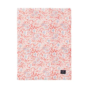 Printed Flowers Recycled Cotton bordsduk 150x250 cm - Coral - Lexington