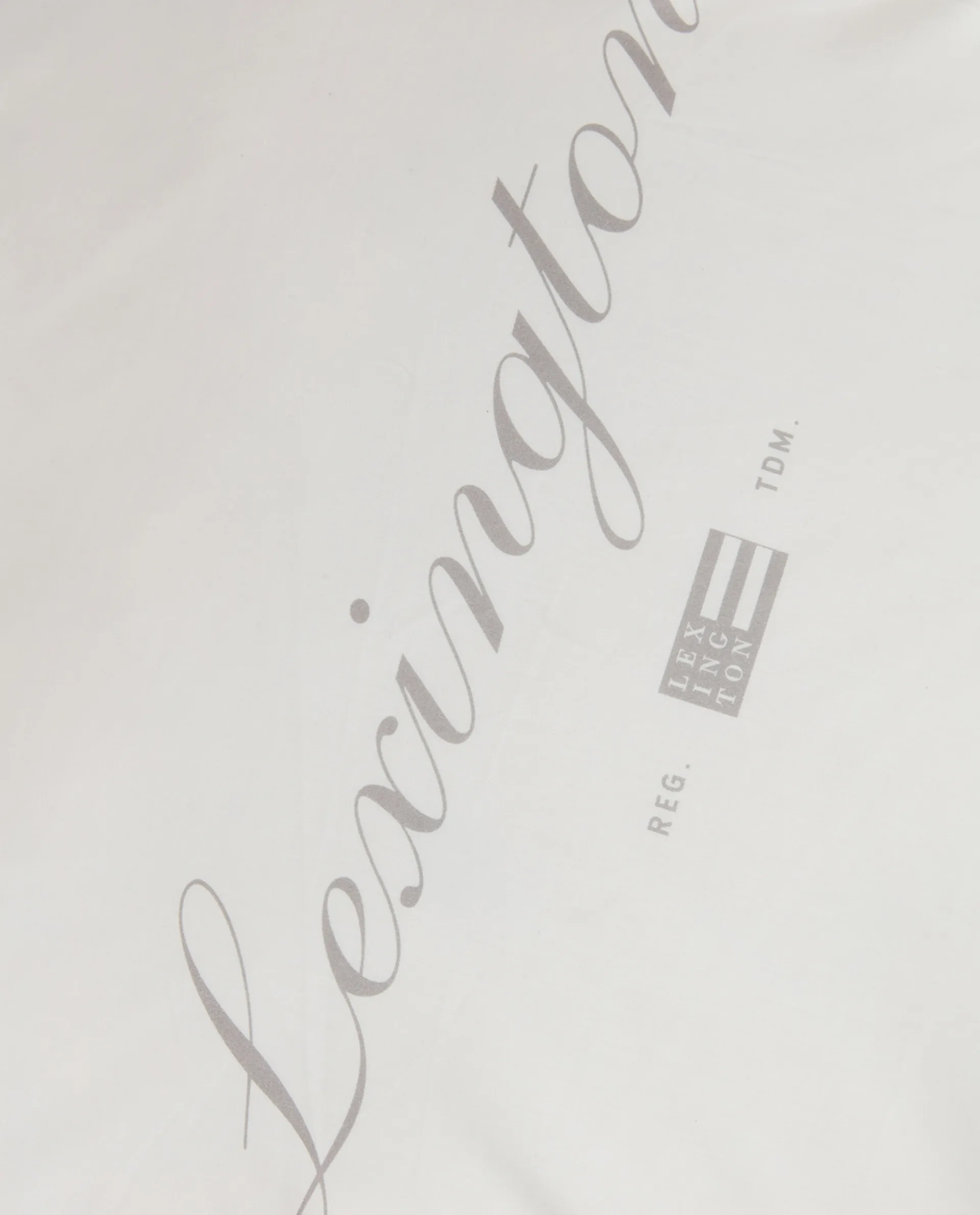 Printed Organic Cotton Poplin örngott 50x60 cm, Vit-grå Lexington