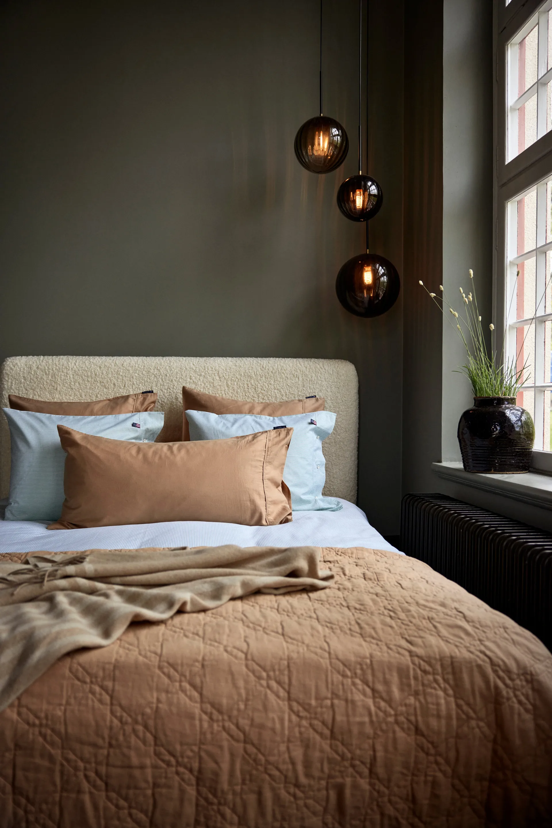 Quilted Recycled Cotton överkast 260x240 cm, Beige Lexington