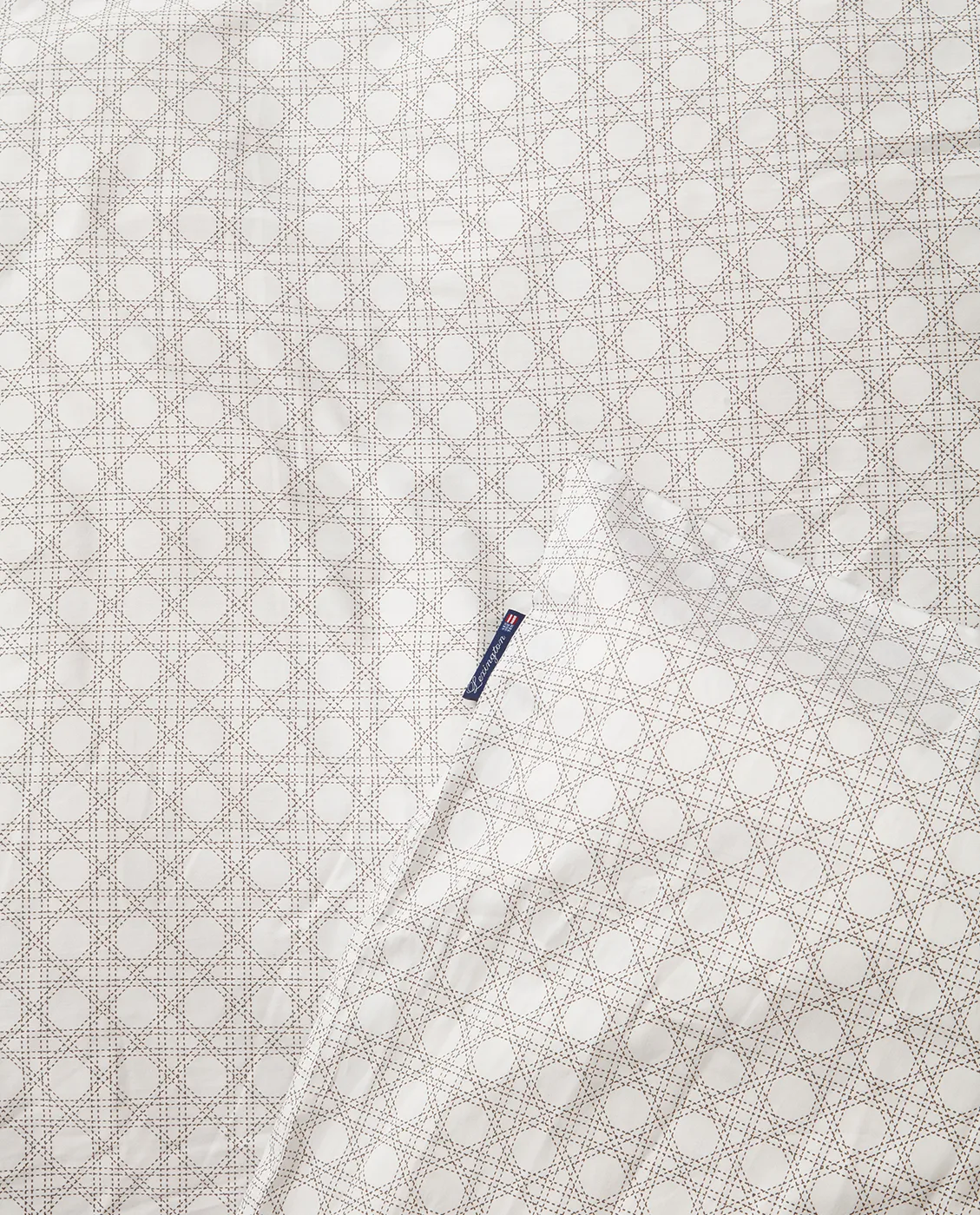 Rattan Printed bäddset 150x210 cm, White Lexington