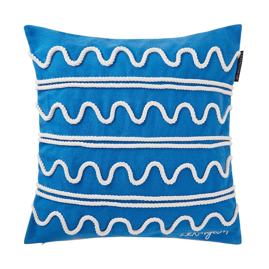 Lexington Rope Wave Cotton Canvas kuddfodral 50x50 cm Blue