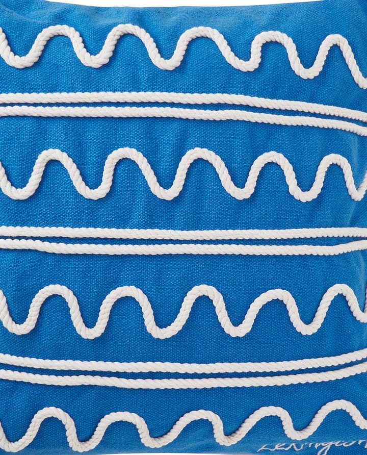 Rope Wave Cotton Canvas kuddfodral 50x50 cm - Blue - Lexington