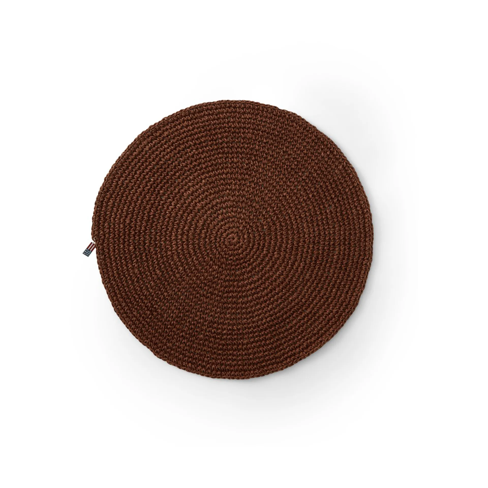 Round Recycled Paper Straw bordstablett Ø38, Brun Lexington