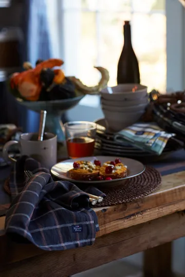 Round Recycled Paper Straw bordstablett Ø38 - Brun - Lexington