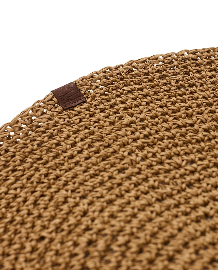 Round Recycled Paper Straw bordstablett Ø38 - Natural - Lexington