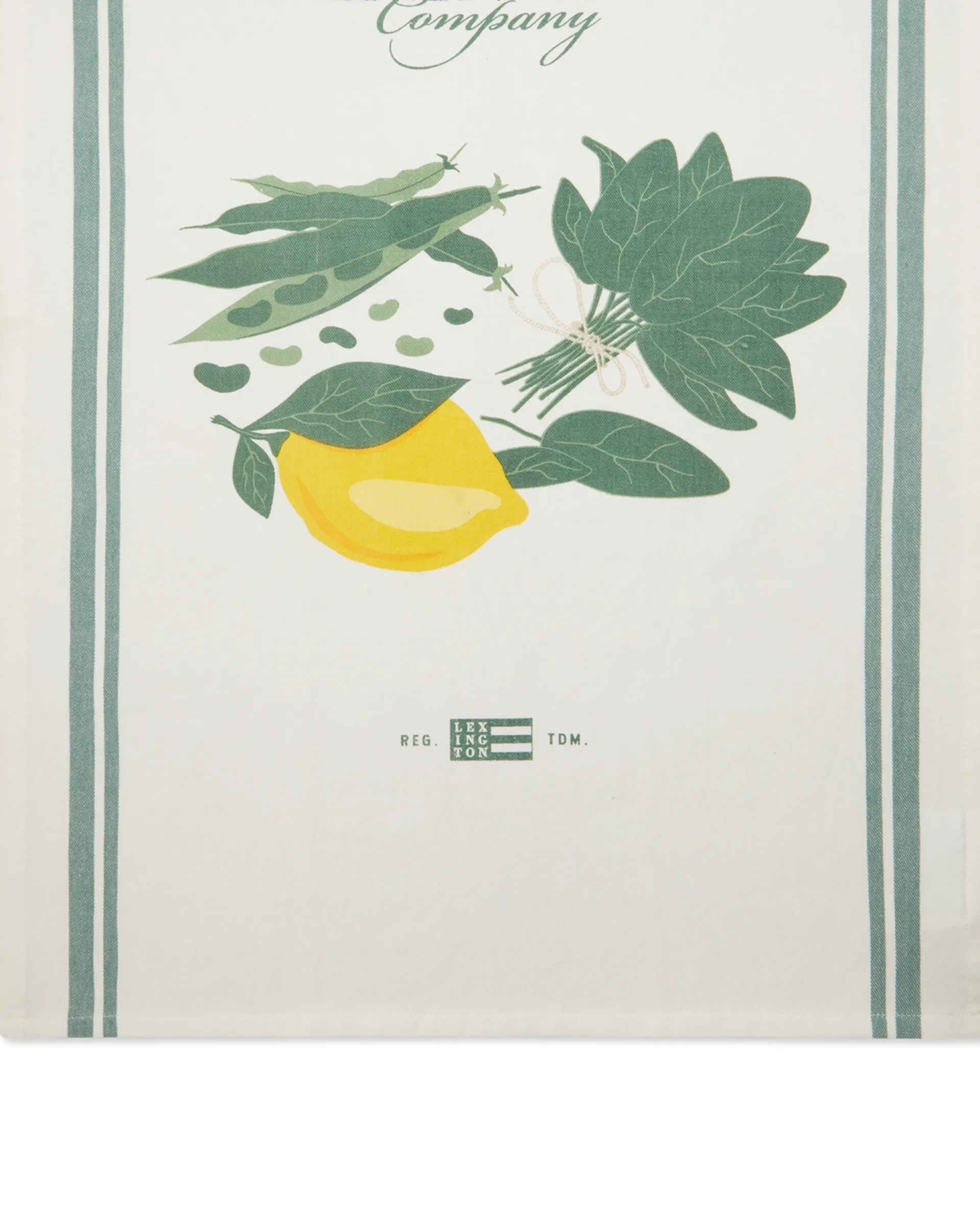 Salad kökshandduk 50x70 cm, Vit-grön Lexington