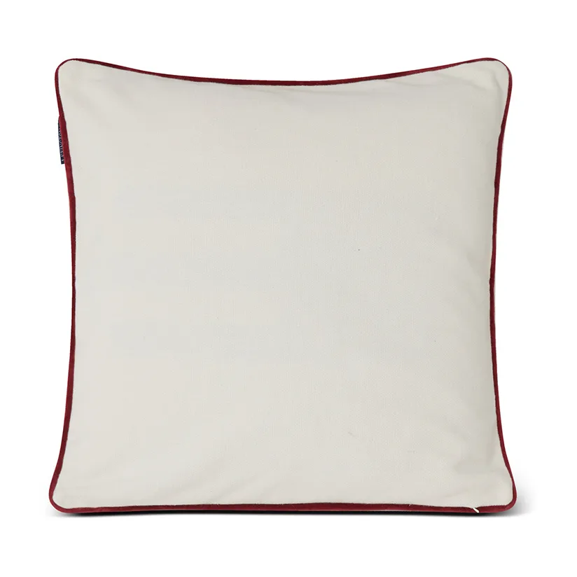 Seasons Greetings Cotton kuddfodral 50x50 cm, Off white-red Lexington