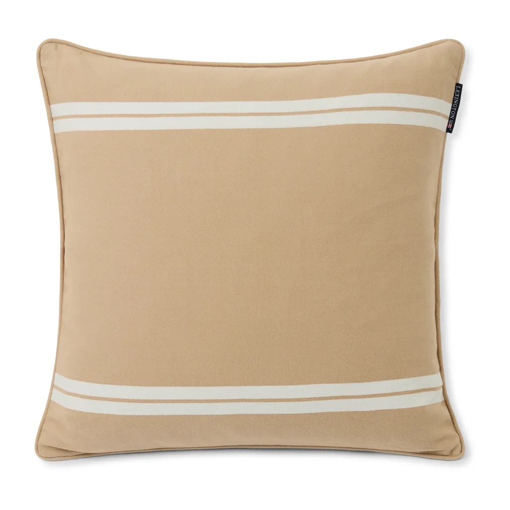 Side Striped kuddfodral 50x50 cm, Beige-white Lexington