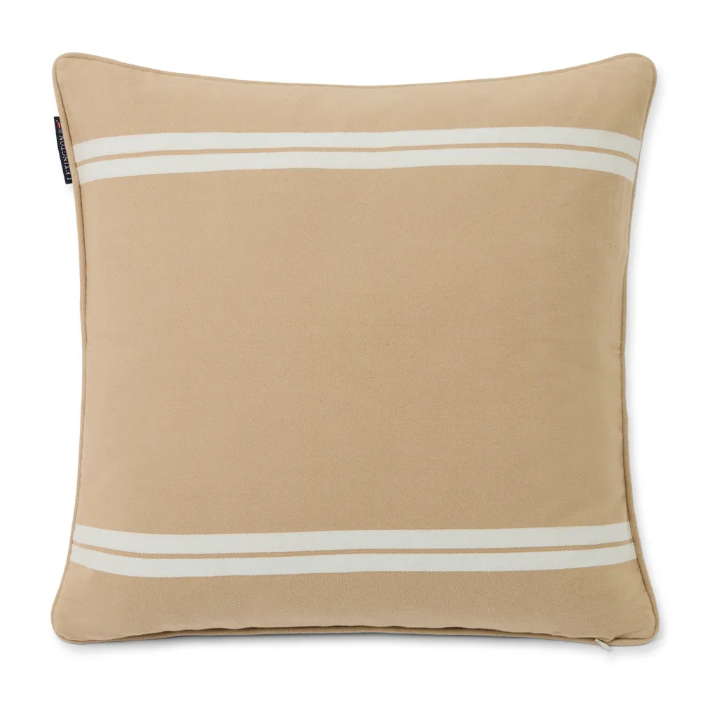 Side Striped kuddfodral 50x50 cm, Beige-white Lexington