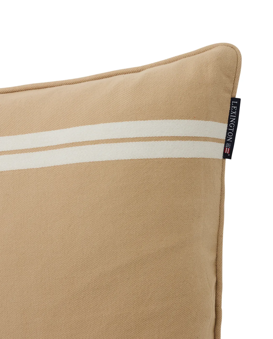 Side Striped kuddfodral 50x50 cm, Beige-white Lexington