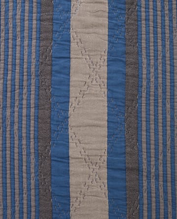 Side Striped Soft Quilted överkast 160x240 cm - Blue - Lexington