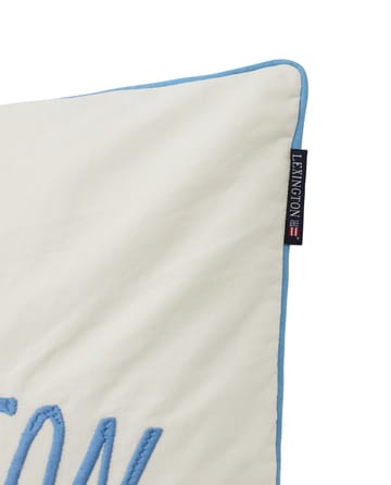 Since 1993 Organic Cotton kuddfodral 50x50 cm - White-blue - Lexington