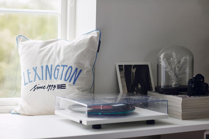 Since 1993 Organic Cotton kuddfodral 50x50 cm, White-blue Lexington