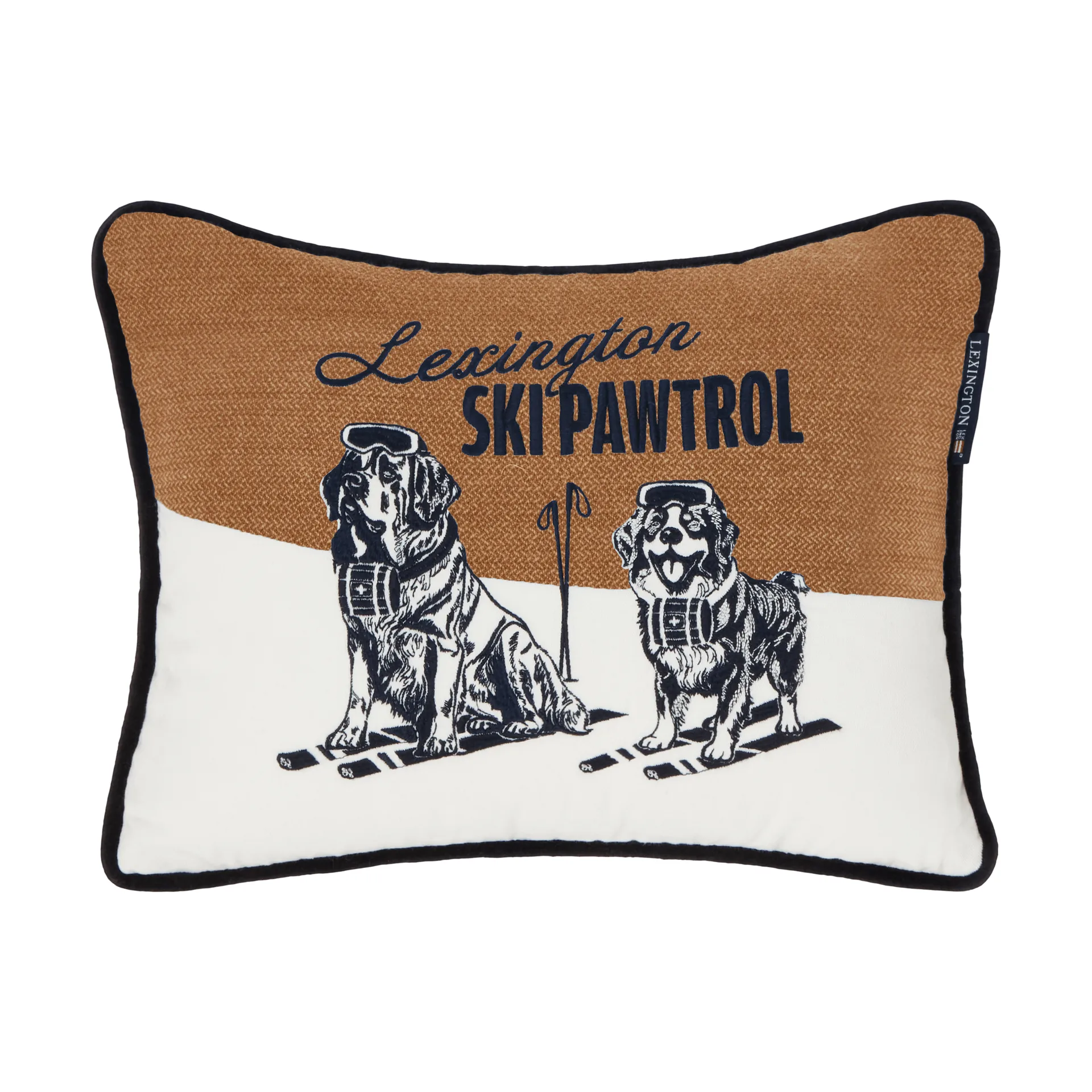 Skipawtrol dekorationskudde, Beige-white-navy, 40x30 cm Lexington