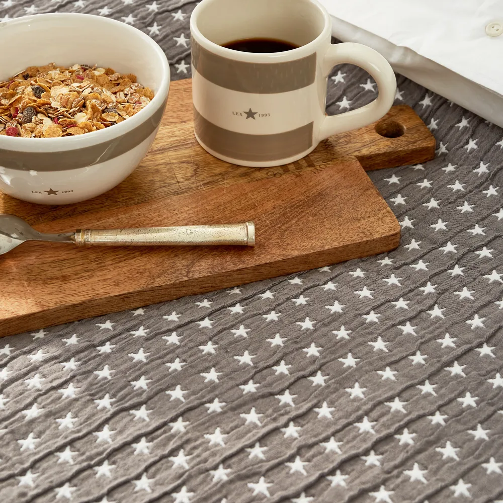 Star överkast, navy, 260x240 Lexington