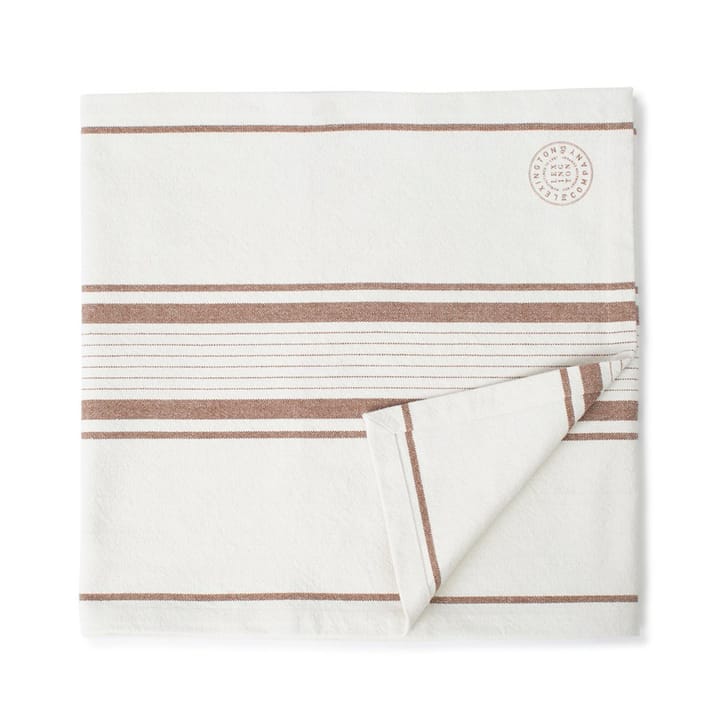 Striped Cotton Canvas löpare 50x250 cm - Off white-brun - Lexington