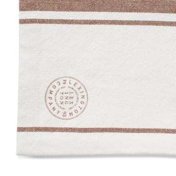 Striped Cotton Canvas löpare 50x250 cm - Off white-brun - Lexington