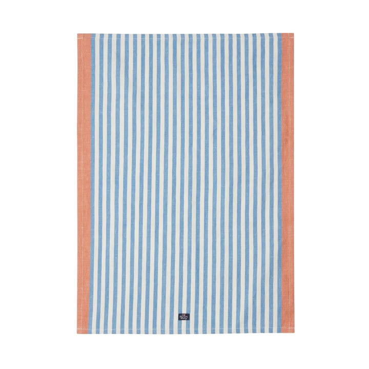 Striped Cotton Linen kökshandduk 50x70 cm - Blue - Lexington