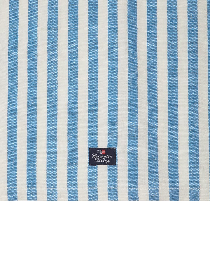 Striped Cotton Linen kökshandduk 50x70 cm - Blue - Lexington
