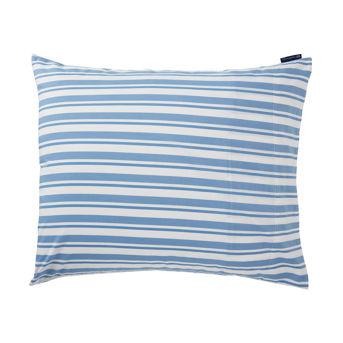 Lexington Striped Cotton Poplin örngott 50x60 cm White-Blue