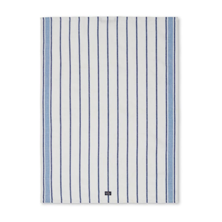 Striped kökshandduk 50x70 cm - White-blue - Lexington