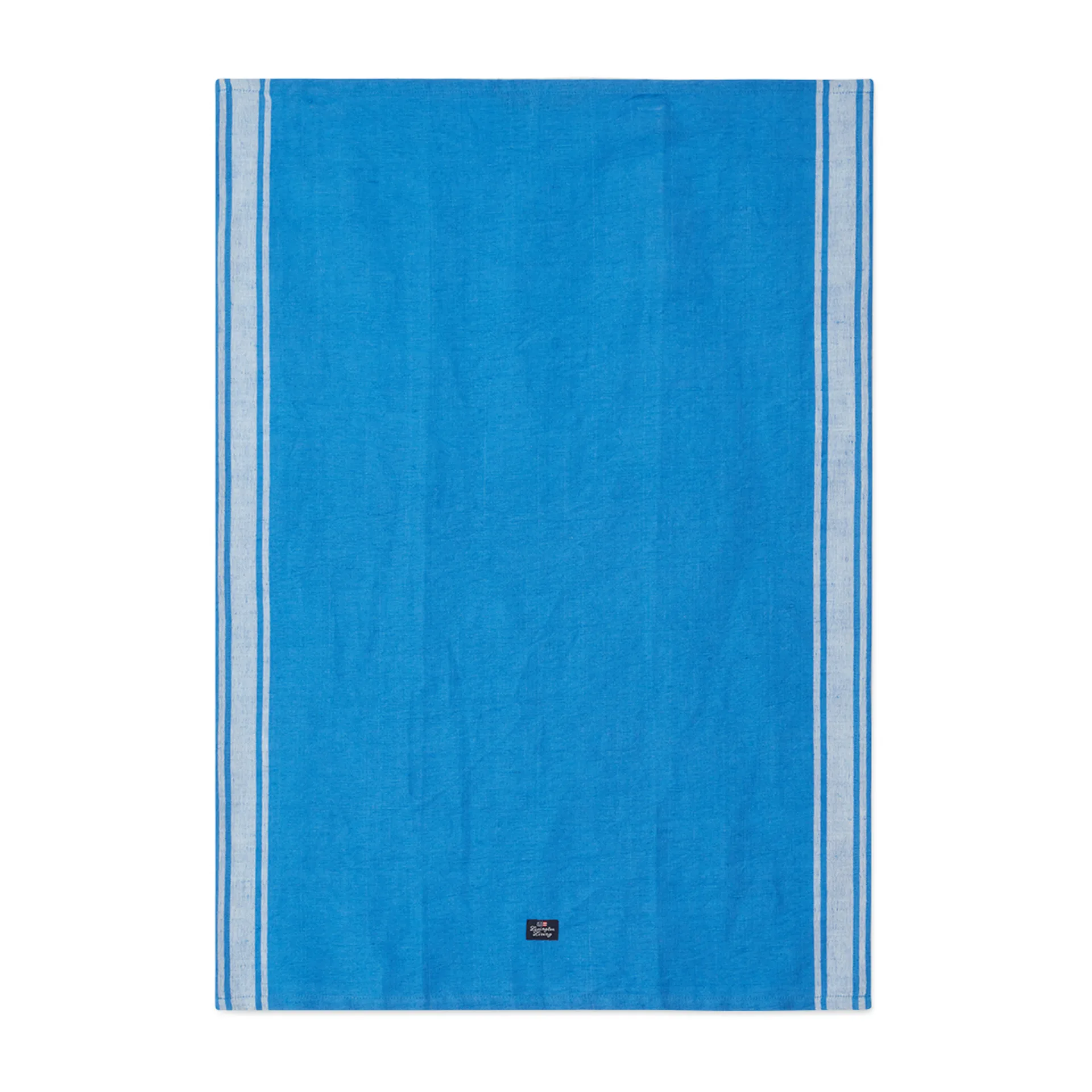 Striped Linen Cotton kökshandduk 50x70 cm, Blå-vit Lexington