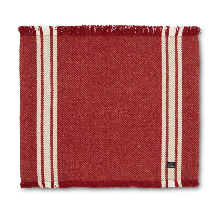Striped löpare med fransar 50x250 cm - Röd-vit - Lexington