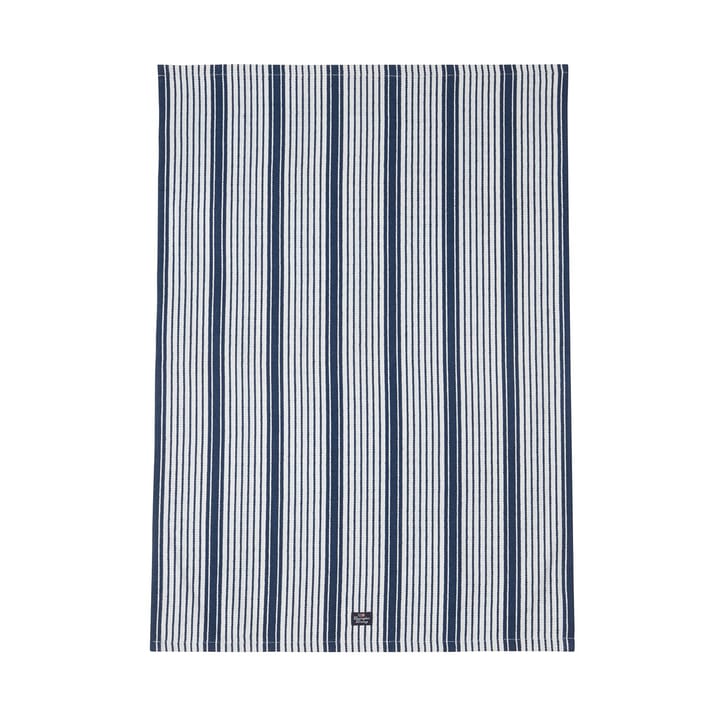 Striped org cotton kökshandduk 50x70 cm - Navy - Lexington