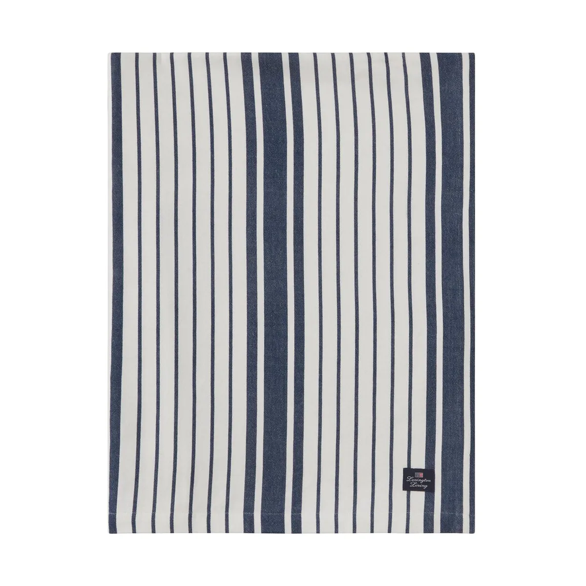 Lexington Striped Organic Cotton bordsduk 150x350 cm Navy