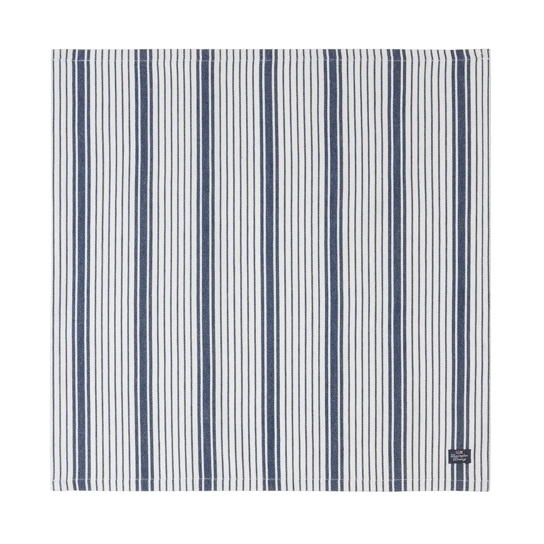 Striped Organic Cotton servett 50x50 cm, Navy Lexington